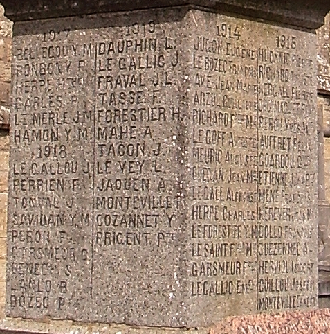 Plouëc-du-Trieux, liste nominative des soldats décédés (2008)